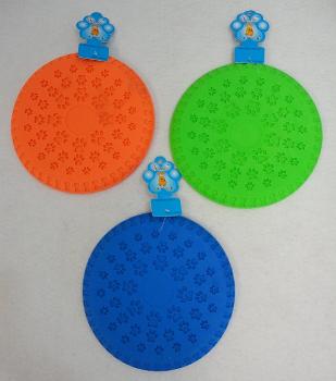 9" Silicone Disk Pet Toy [Pawprint Design]